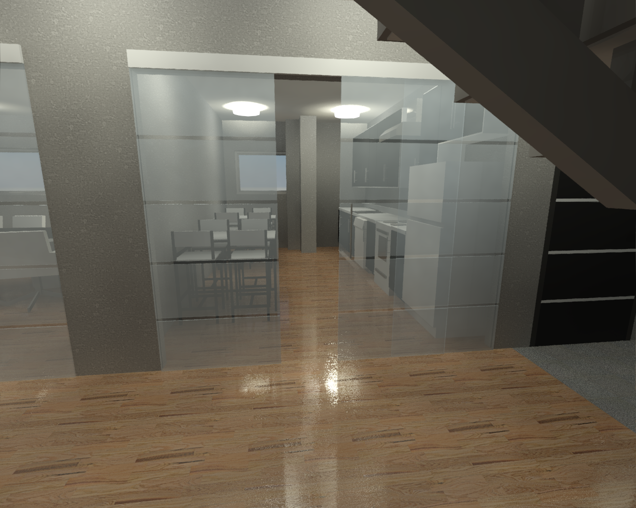 3D Kitchen Rendering